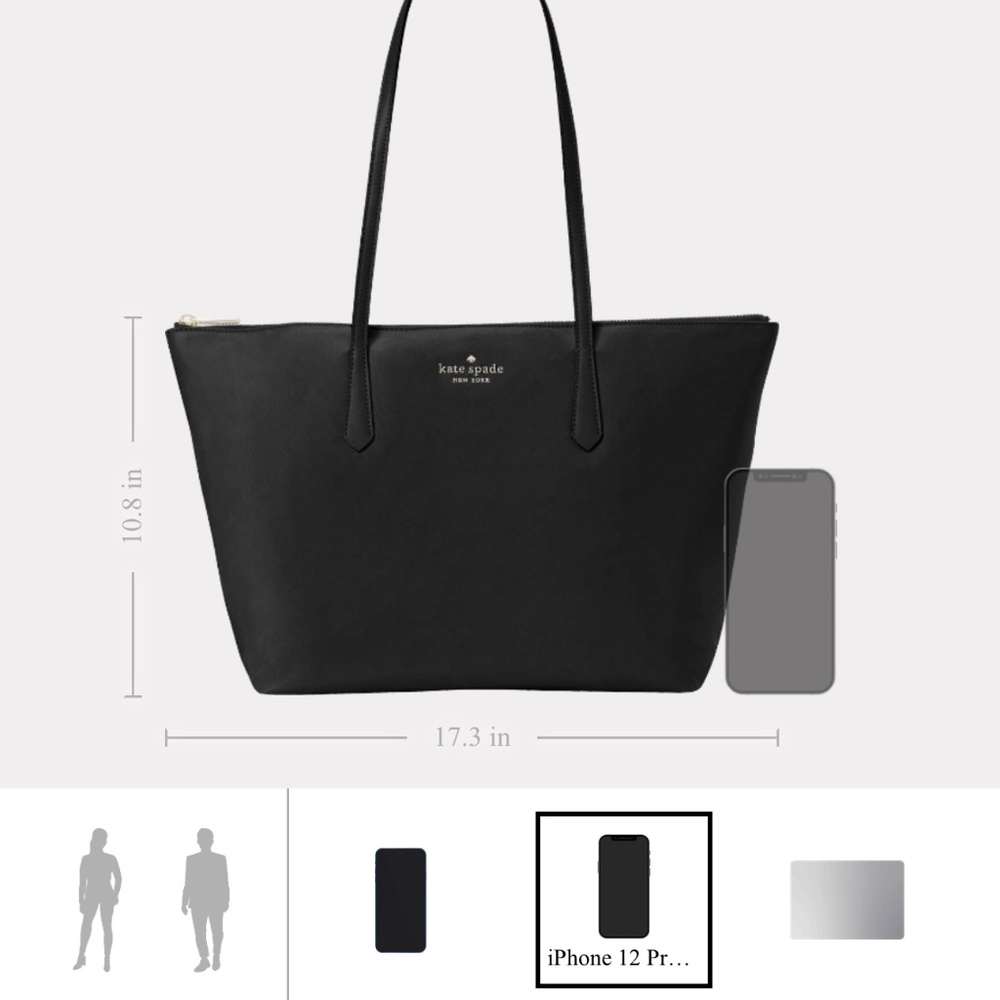 Kate spade nylon navy packable tote